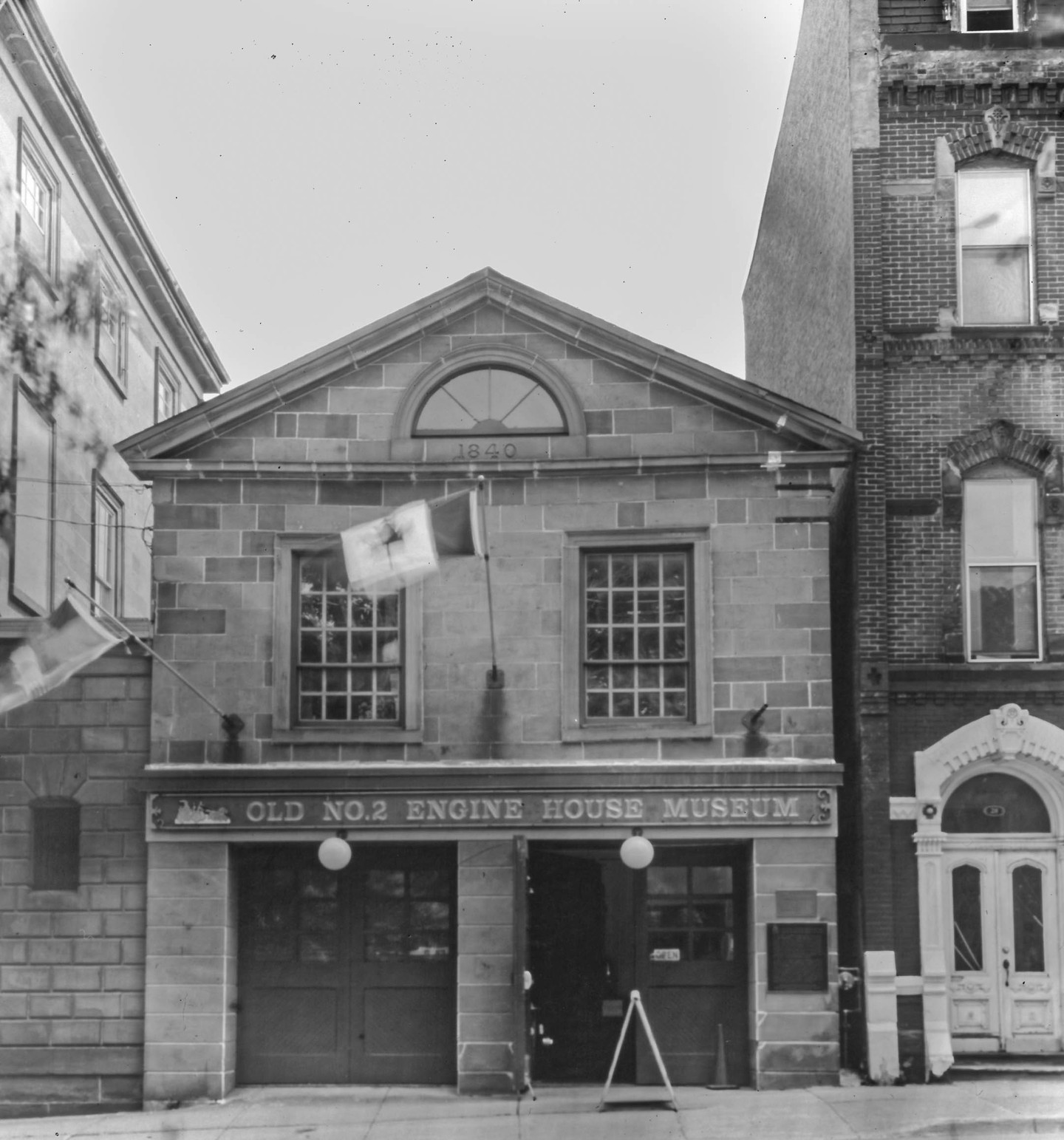 No. 2 Engine House Saint John Firefighters Museum
This neo-classical fire hall was built in 1840-41 for the city of Saint John to meet the increasing demands of a growing community. Attributed to the architect John Cunningham, it is a local landmark. A museum and exhibit hall tracing the history of firefighting in Saint John, including a special exhibit on the Great Fire of 1877.
Camera used : 4x5 wooden camera made in the 1950's and silver gelatin paper in place of the negative to give it more of an antique look.